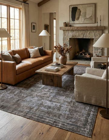 7' 4 x 9' 7 Hand Knotted Ultra Vintage Persian Wool Rug