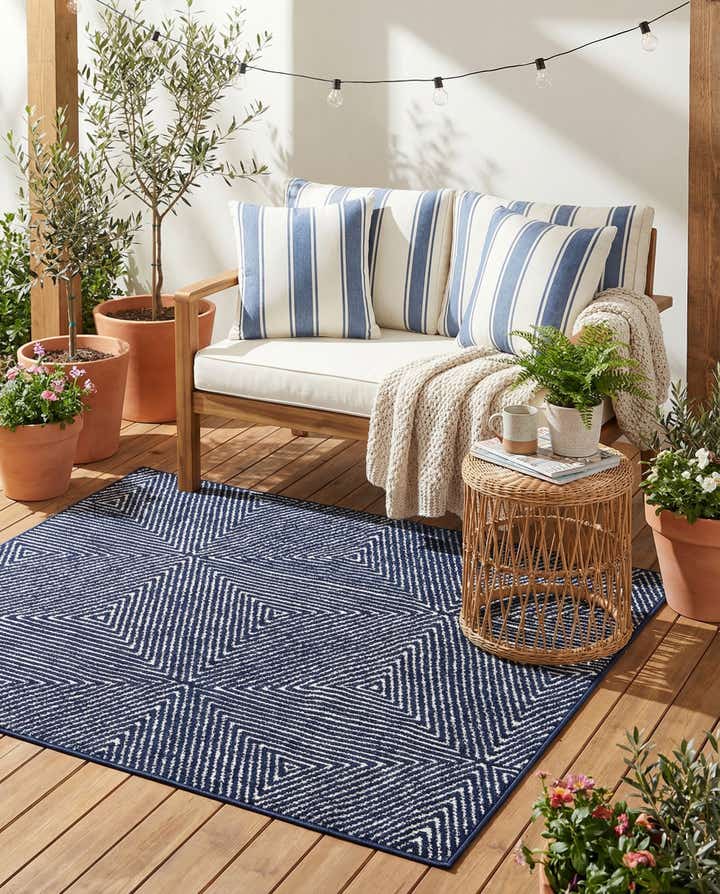 4' x 6' Easy-Clean Sabrina Soto Indoor / Outdoor Rug