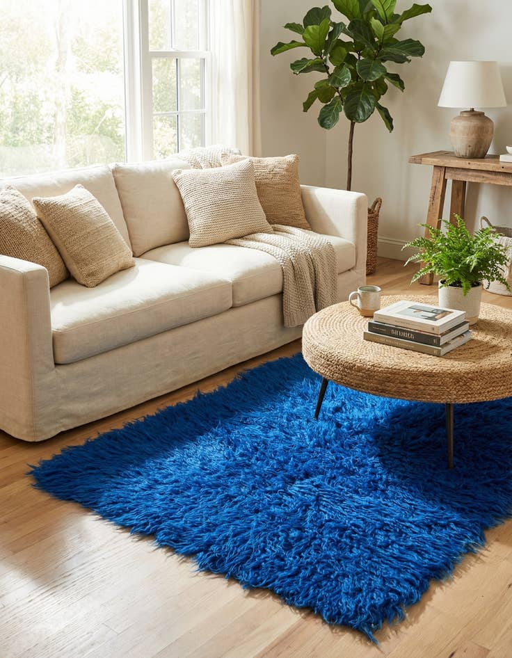 Detail image of  2' 4 x 4' 7  Hand Knotted Moroccan Wool Runner Rug