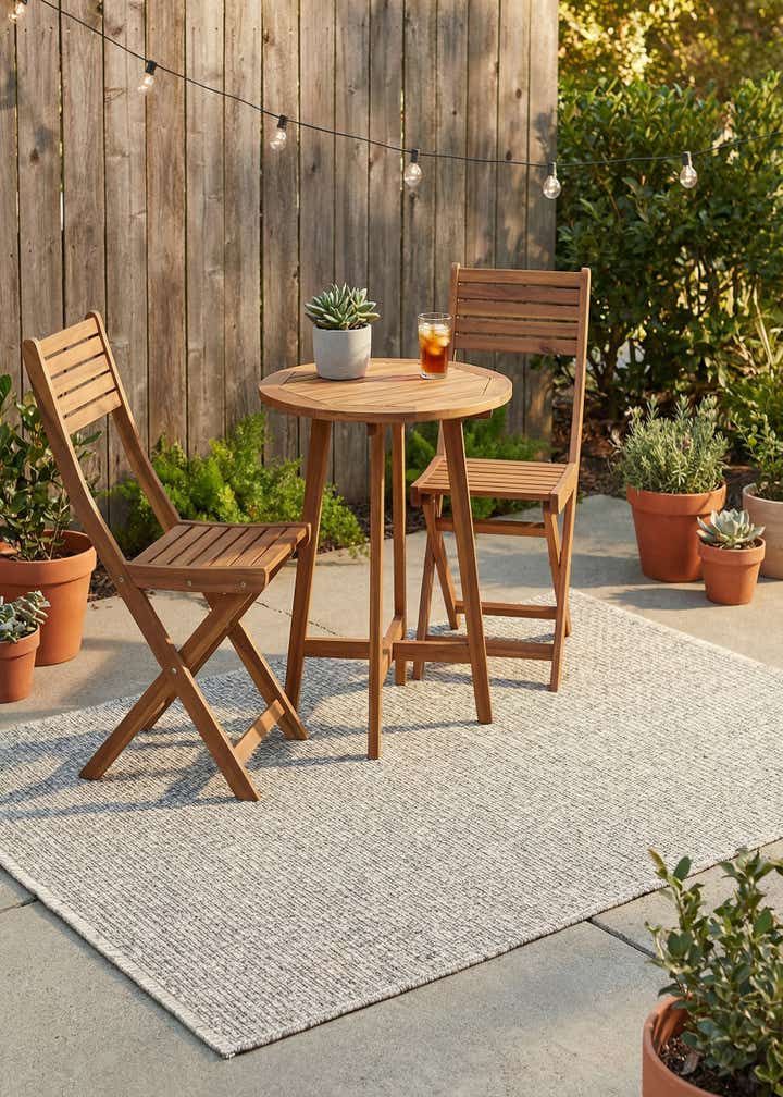 3' x 5' 3 Easy-Clean Solid Indoor / Outdoor Rug