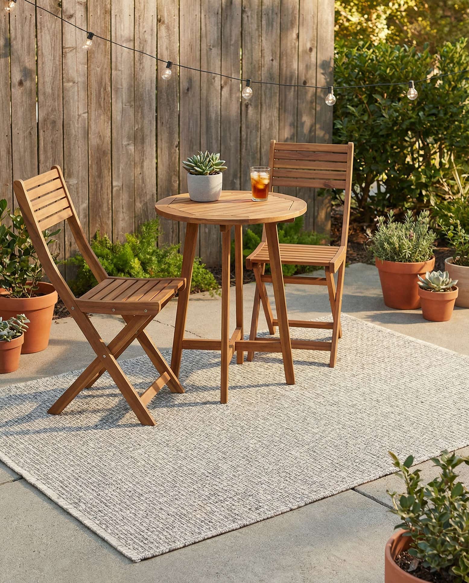 3' x 5' 3 Easy-Clean Solid Indoor / Outdoor Rug