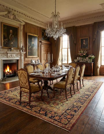 8' 9 x 12' Hand Knotted Farahan Persian Wool Rug