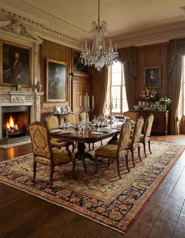 8' 9 x 12' Hand Knotted Farahan Persian Wool Rug