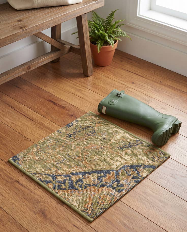Detail image of 1' 4 x 1' 4 Easy-Clean Traditional Indoor / Outdoor Sample Rug