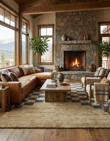 6' 8 x 10' Hand Knotted Kashkuli Gabbeh Wool Rug