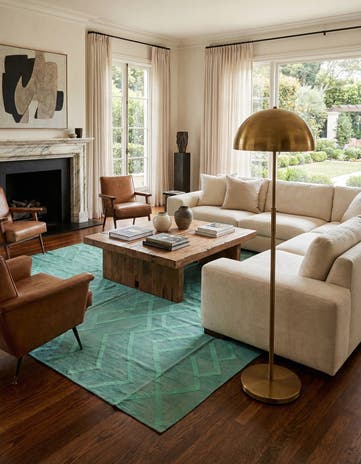 12' 5 x 13' 3 Hand Woven Kilim Modern Wool Rug