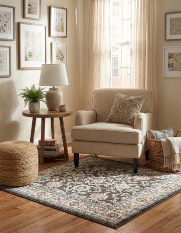 4' x 4' Charlotte Square Rug