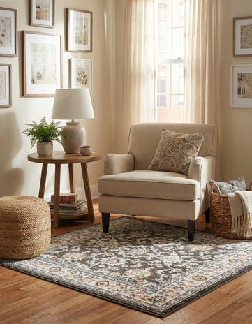 4' x 4' Charlotte Square Rug