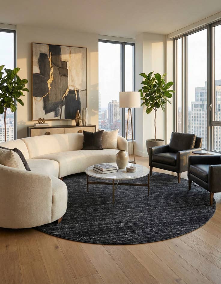 Detail image of Jill Zarin 10' x 10' Uptown Round Rug