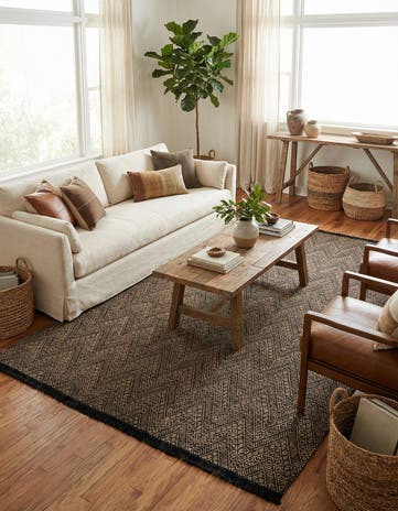 10' x 14' 1 Handmade Braided Jute Rug