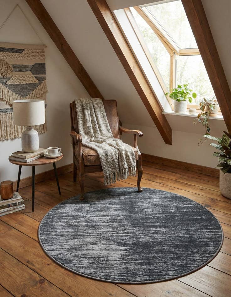 Detail image of  3' 6 x 3' 6 Asha Round Rug