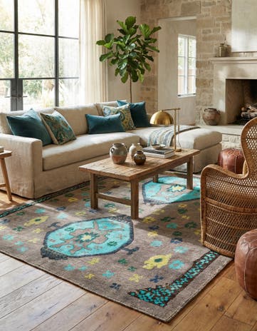 9' 9 x 12' Hand Knotted Moroccan Wool Rug