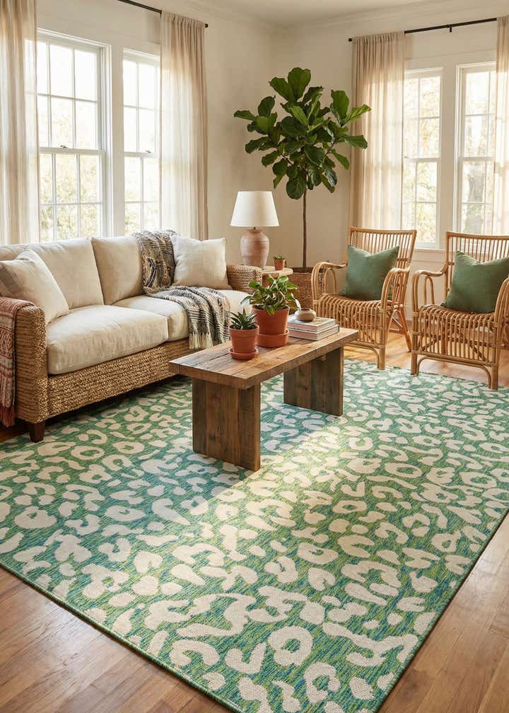 7' 10 x 11' Easy-Clean Safari Indoor / Outdoor Rug