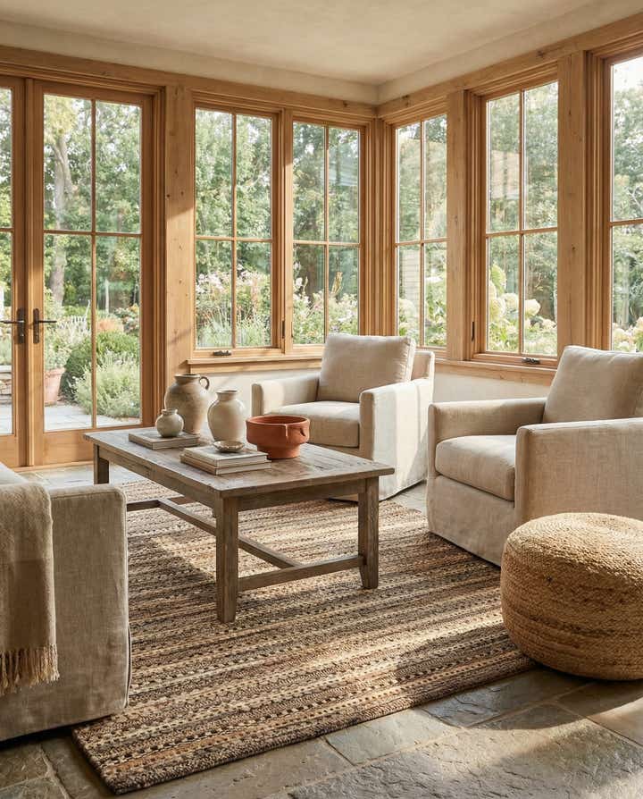 4' 6 x 6' 5 Hand Knotted Gabbeh Wool Rug