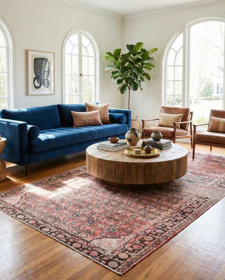 5' 2 x 9' 10 Hand Knotted Ultra Vintage Persian Wool Rug