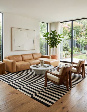 8' 3 x 9' 8 Hand Woven Kilim Modern Wool Rug