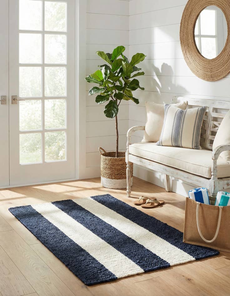 Detail image of 2' x 3' 1  Hand Woven Jill Zarin Hamptons Rug