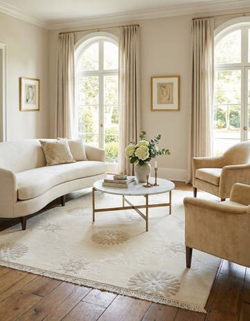 5' 5 x 8' Hand Knotted Darya Wool Rug
