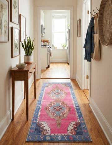 2' x 6' Washable Timeless Runner Rug