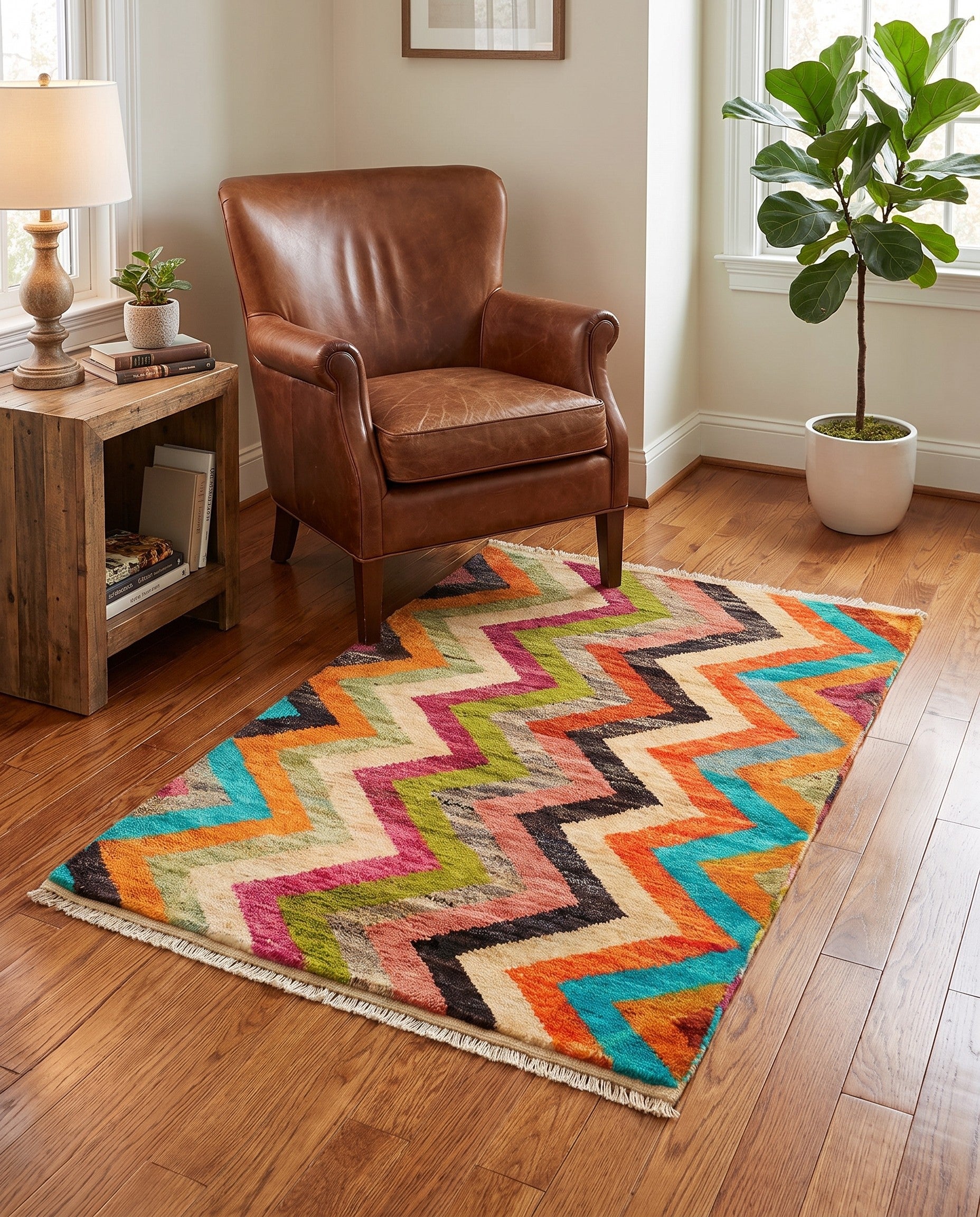 3' x 4' 2 Hand Knotted Balouch Wool Rug