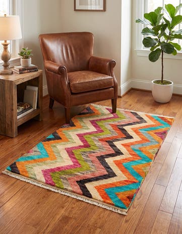 3' x 4' 2 Hand Knotted Balouch Wool Rug