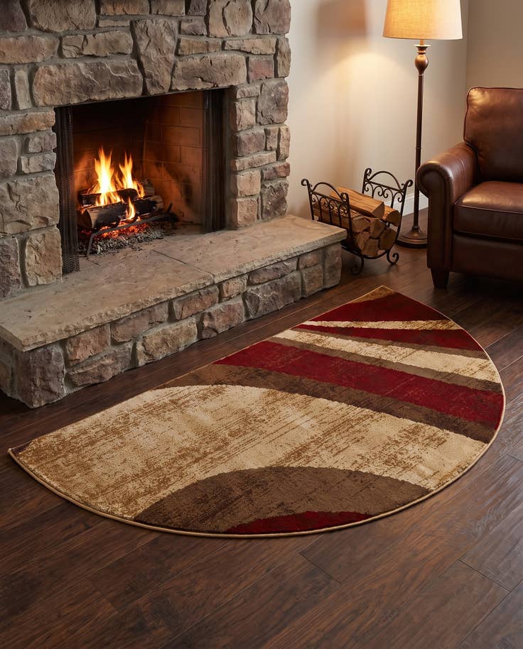 Detail image of 3' x 6' Coffee Shop Hearth Rug