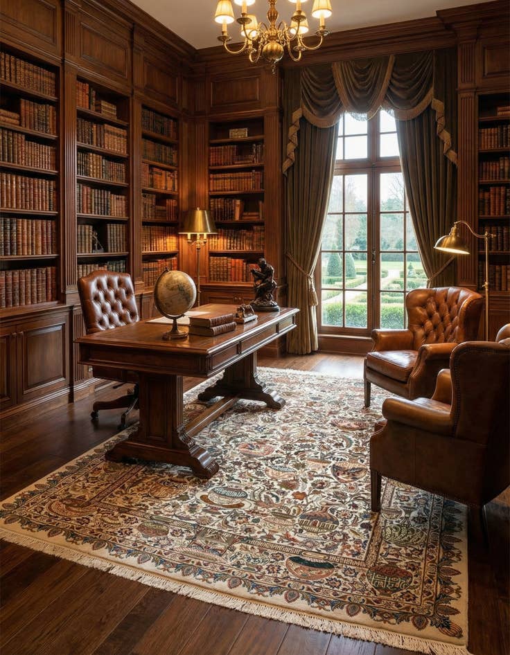 Detail image of 9' 8 x 13' Kashmar Wool Rug