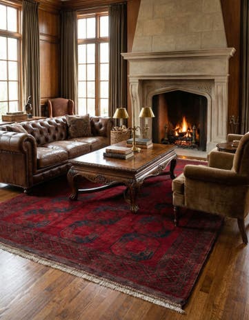 7' 11 x 11' 2 Hand Knotted Balouch Persian Wool Rug