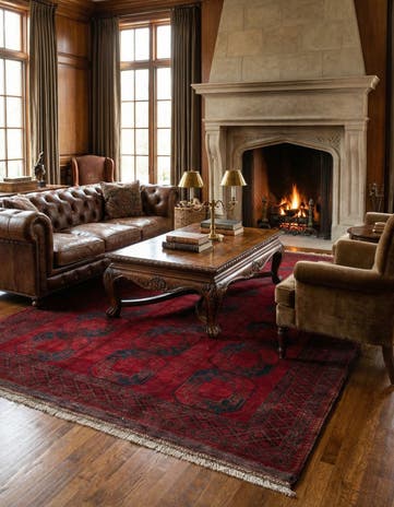 7' 11 x 11' 2 Hand Knotted Balouch Persian Wool Rug