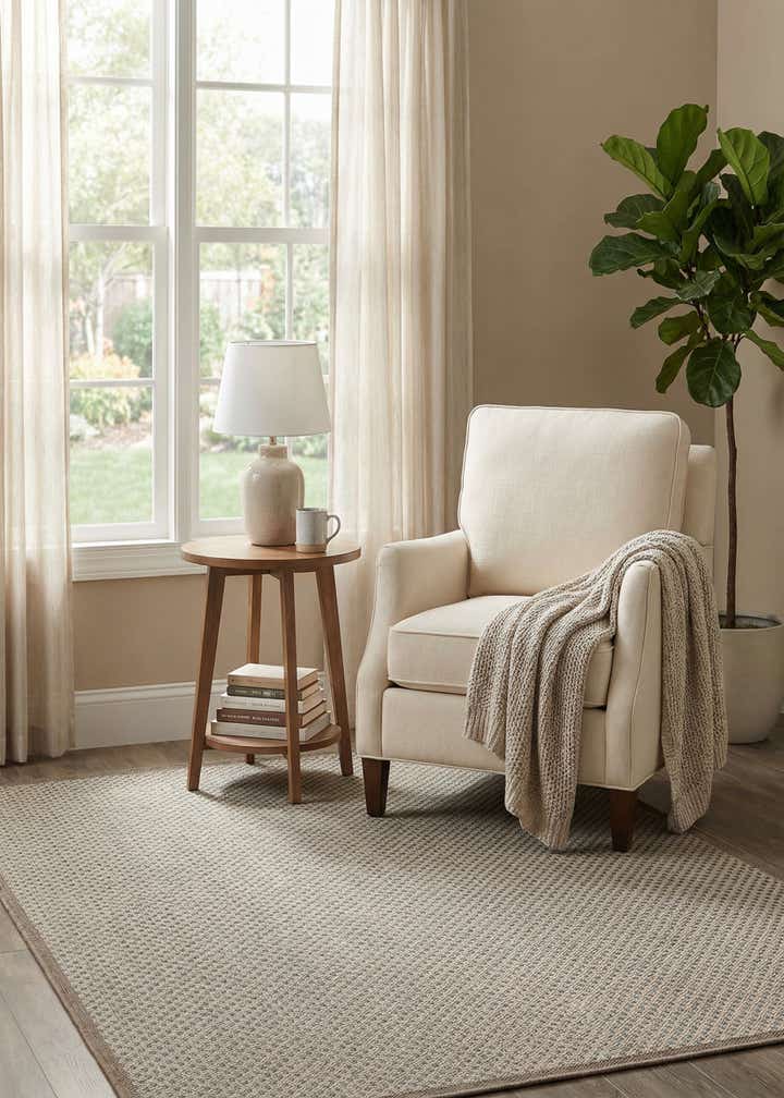 5' 3 x 7' 7 Easy-Clean Modern Indoor / Outdoor Rug