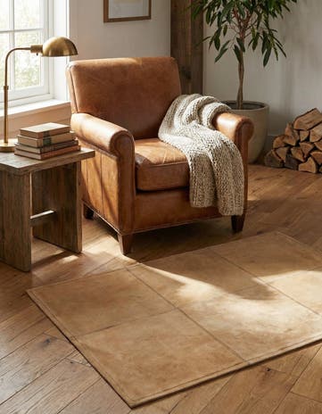 2' x 3' Cowhide Leather Rug