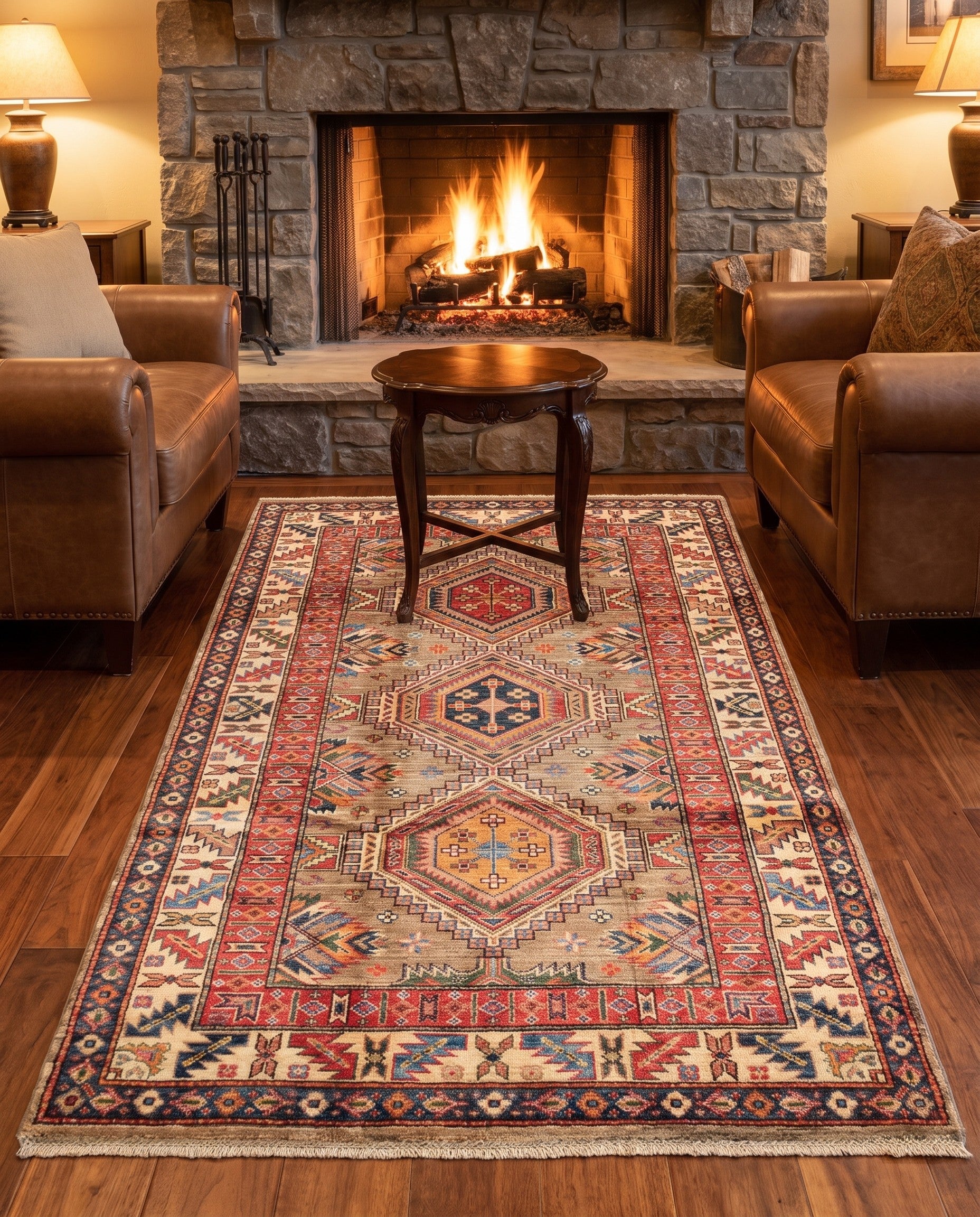 4' 1 x 6' Hand Knotted Kazak Rug