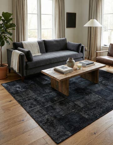 5' x 6' 8 Hand Knotted Ultra Vintage Persian Wool Rug