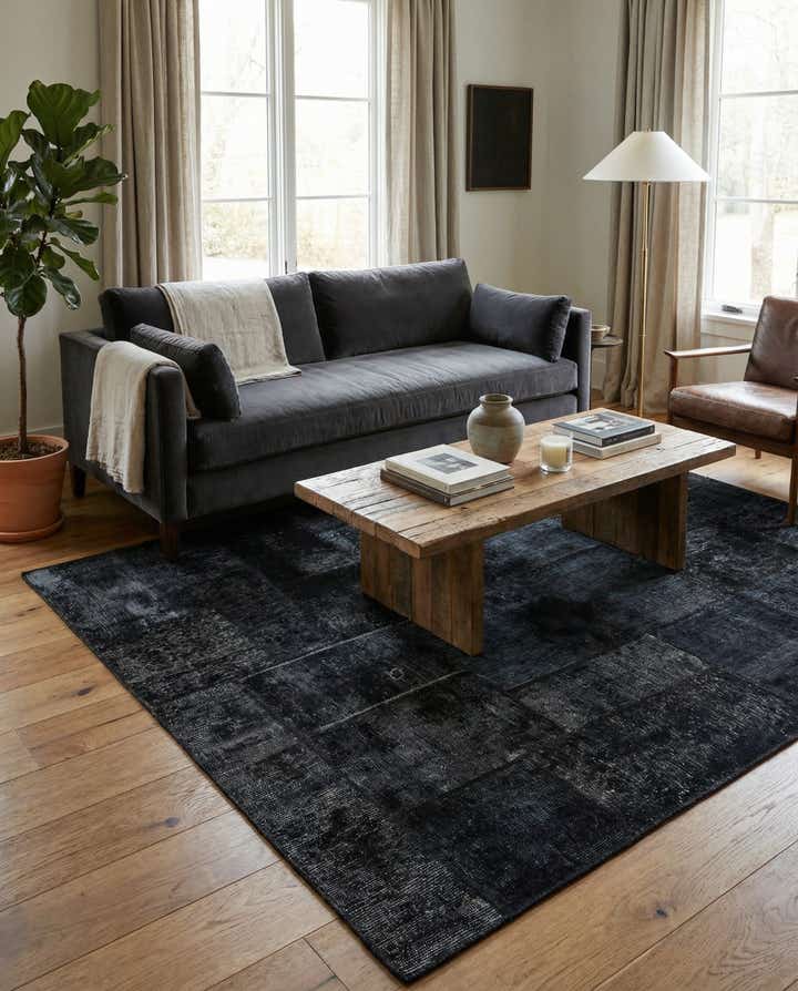 5' x 6' 8 Hand Knotted Ultra Vintage Persian Wool Rug