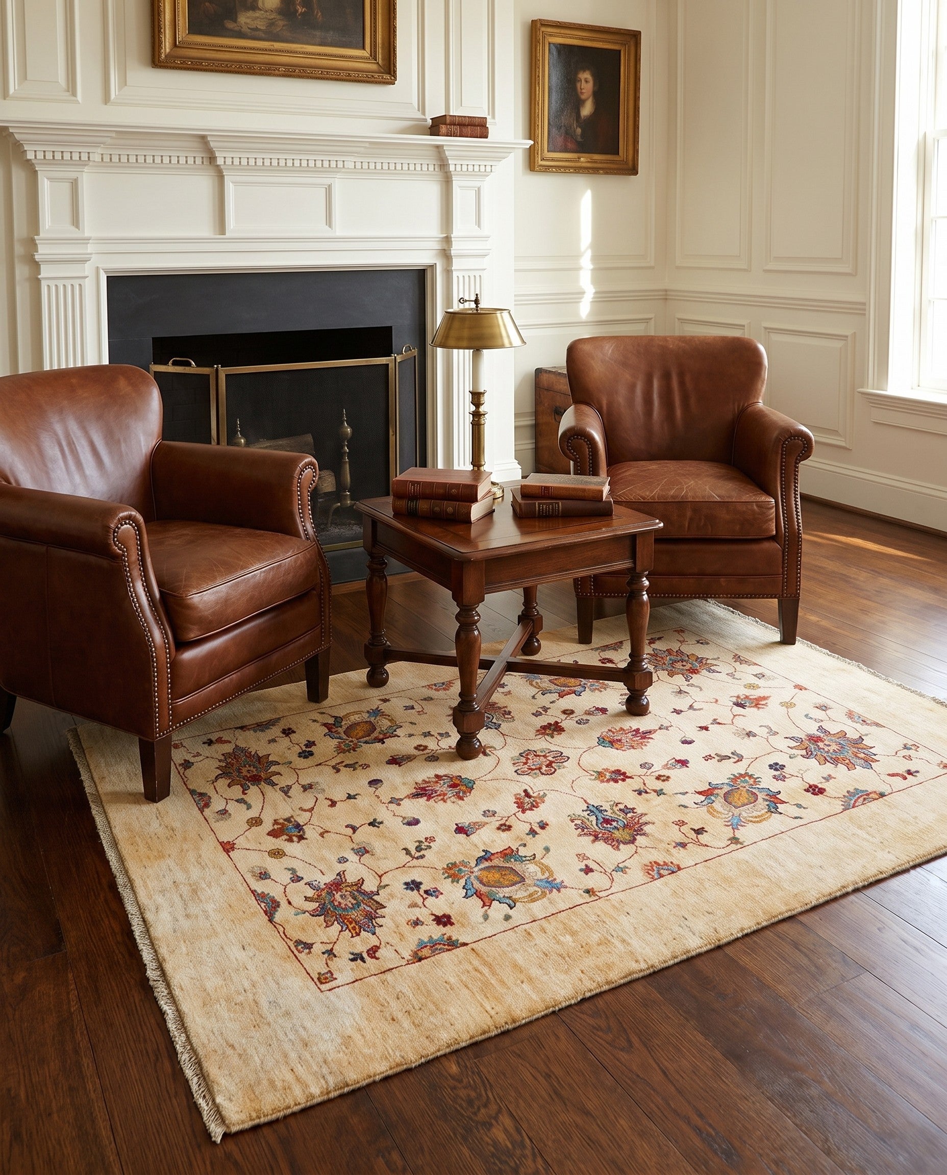 5' x 6' 5 Hand Knotted Ariana Ziegler Rug