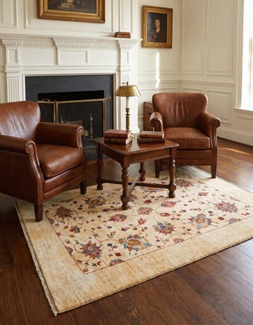 5' x 6' 5 Hand Knotted Ariana Ziegler Rug