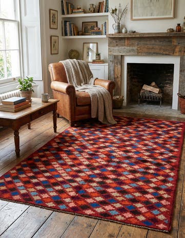 3' 7 x 6' Hand Knotted Balouch Wool Rug