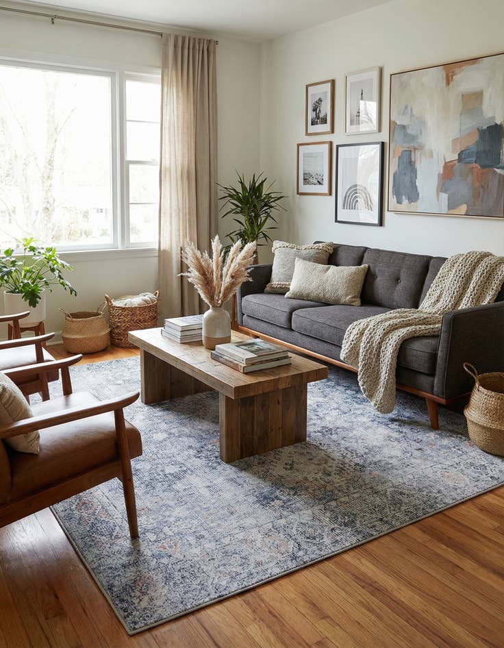 Detail image of  7' 10 x 7' 10 Yara Square Rug