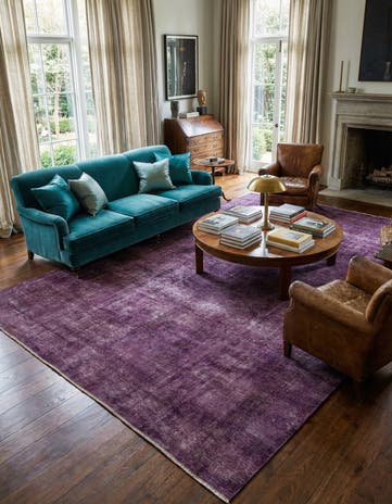 9' 1 x 11' 3 Hand Knotted Ultra Vintage Persian Wool Rug