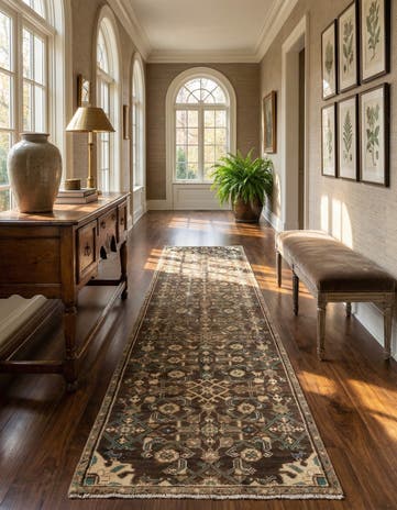 2' 6 x 9' 1 Hamedan Runner Rug