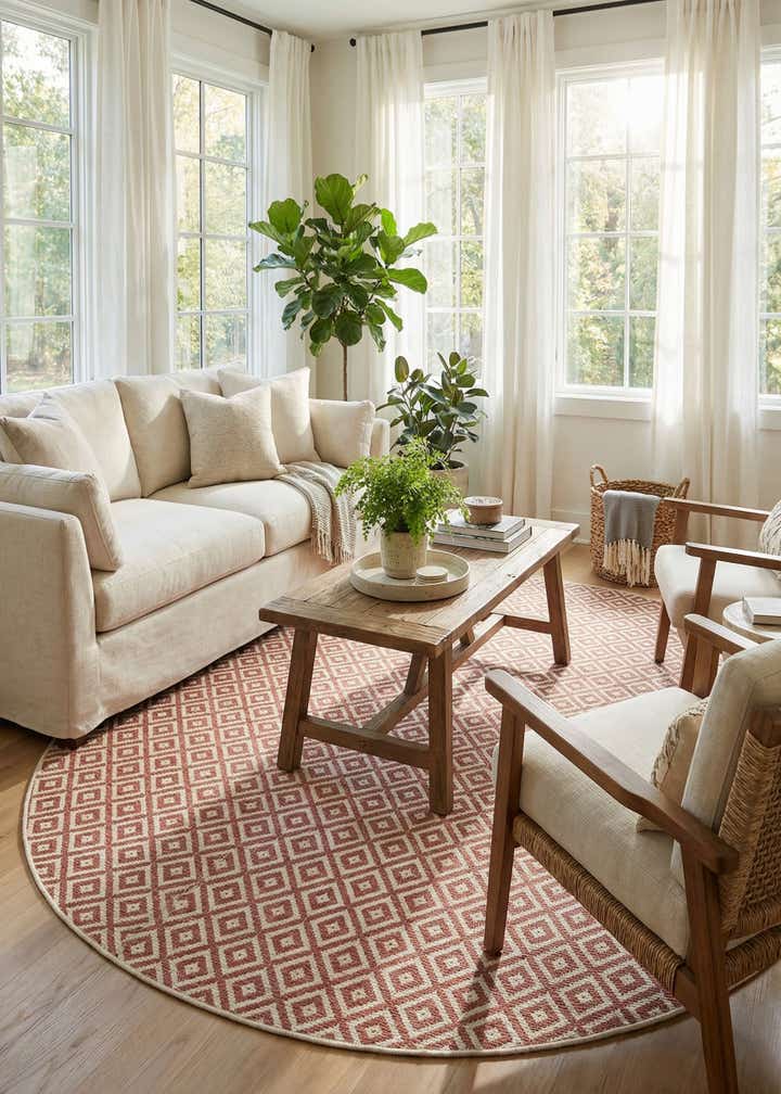 7' 10 x 10' Easy-Clean Jill Zarin Costa Rica Indoor / Outdoor Oval Rug
