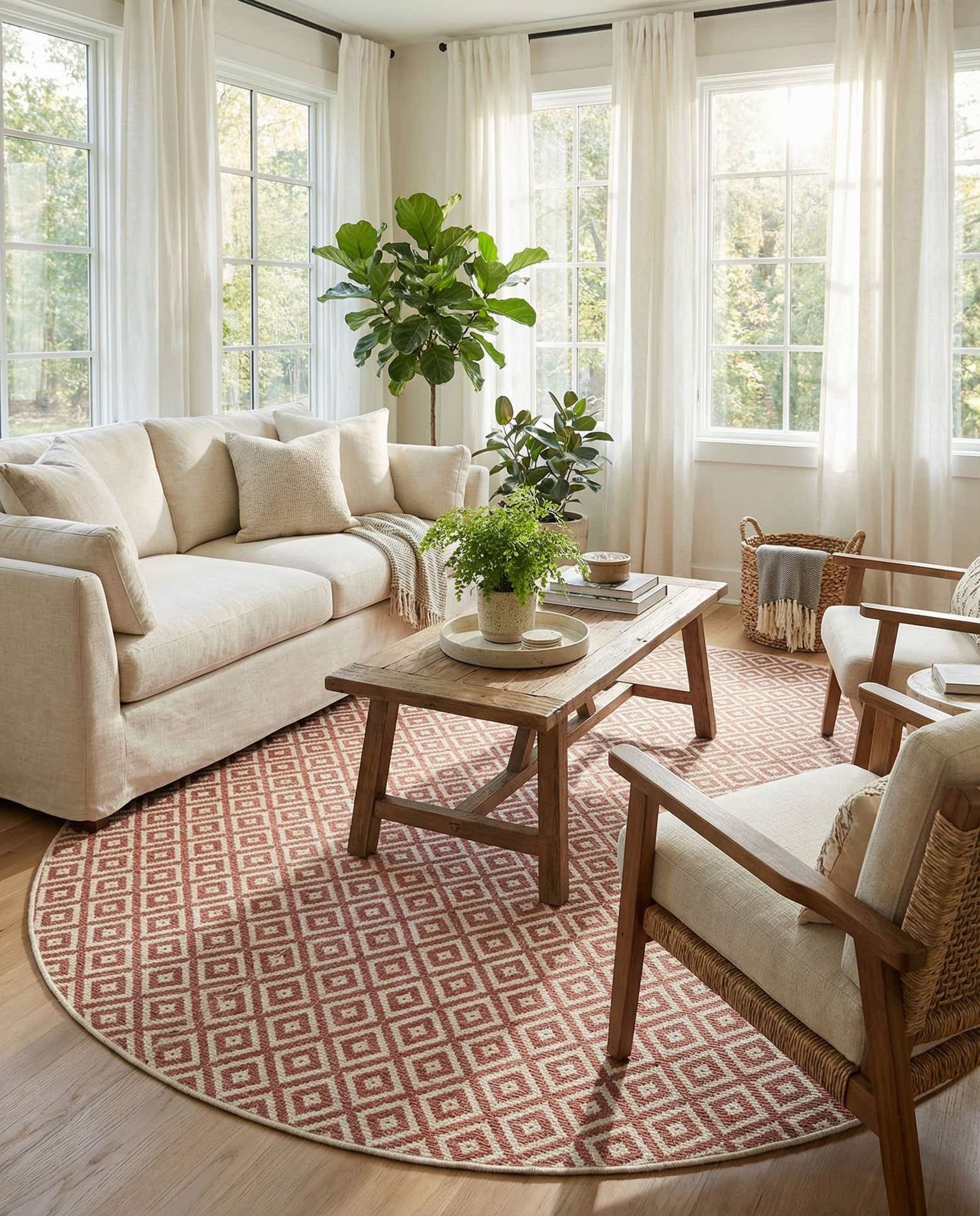 7' 10 x 10' Easy-Clean Jill Zarin Costa Rica Indoor / Outdoor Oval Rug