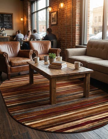 5' 3 x 8' Cafe Oval Rug