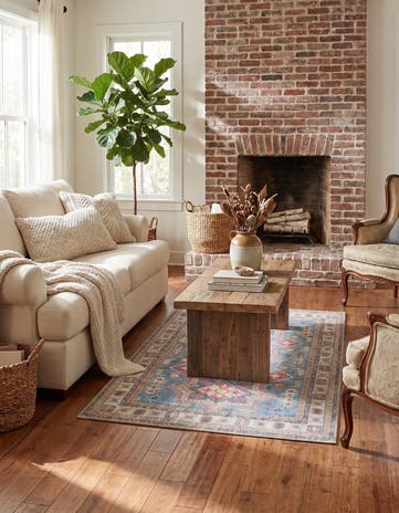 3' 6 x 5' 6 Washable Timeless Rug