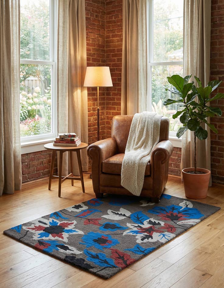 Detail image of  3' x 5' Agra Rug