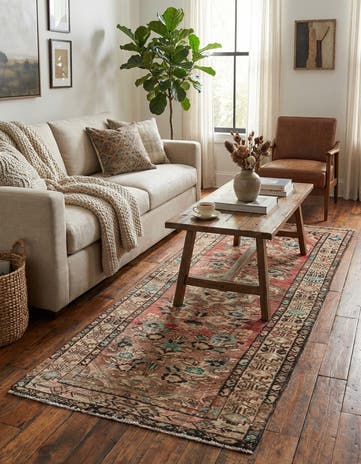 2' 9 x 7' 1 Hand Knotted Ultra Vintage Persian Wool Runner Rug