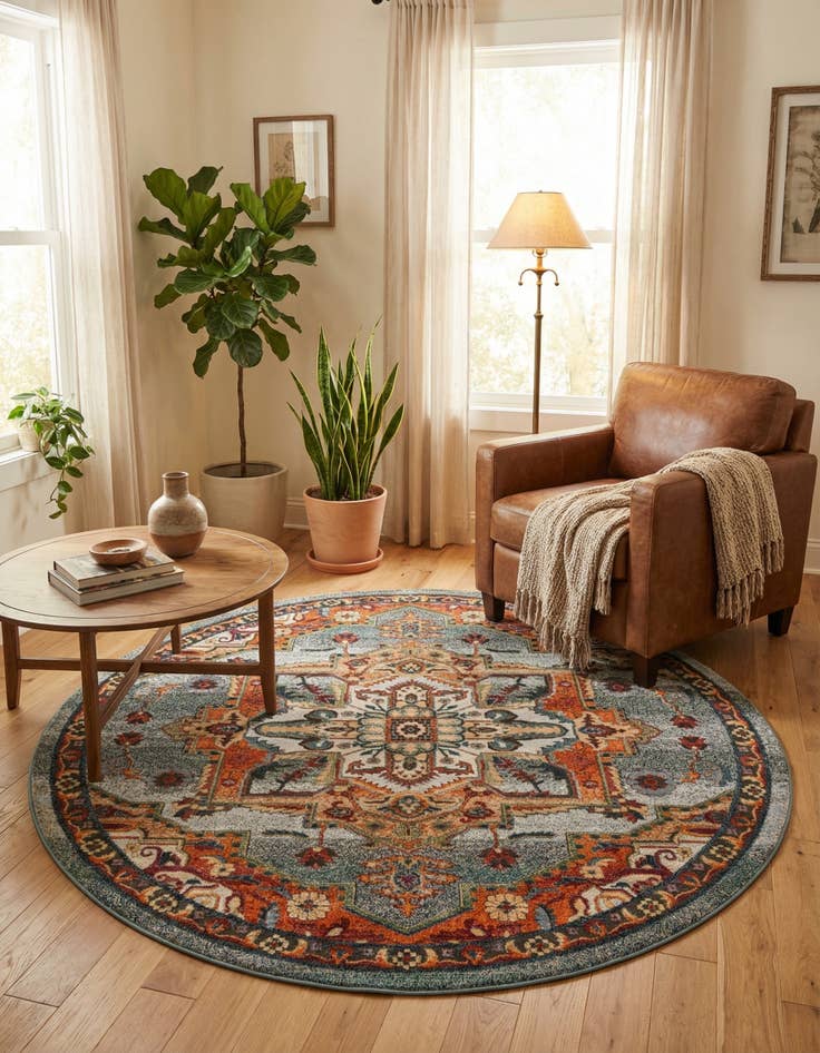 Detail image of  8' x 8' Isabella Round Rug