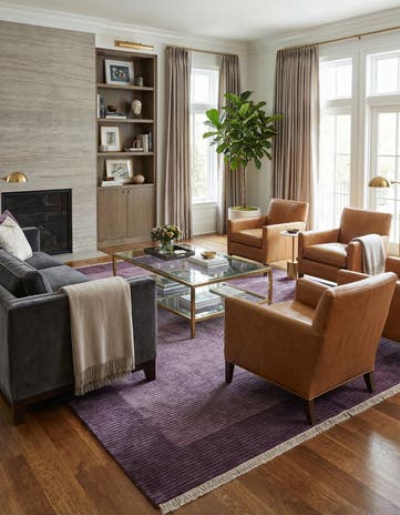 5' 7 x 8' Hand Knotted Darya Wool Rug