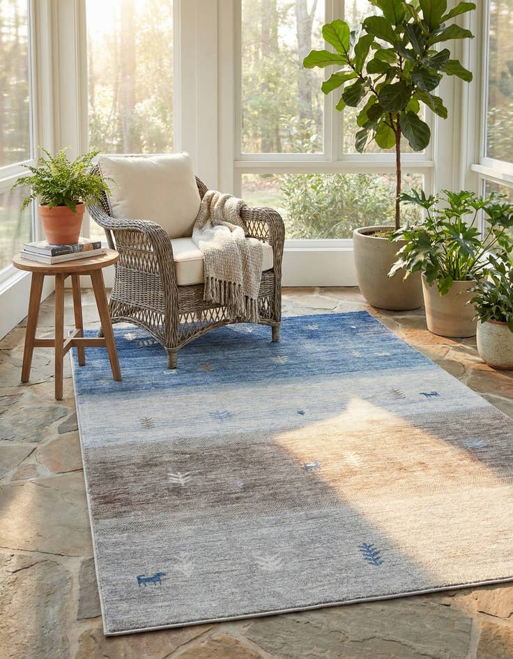 Detail image of 6' x 9' Gabbeh Rug