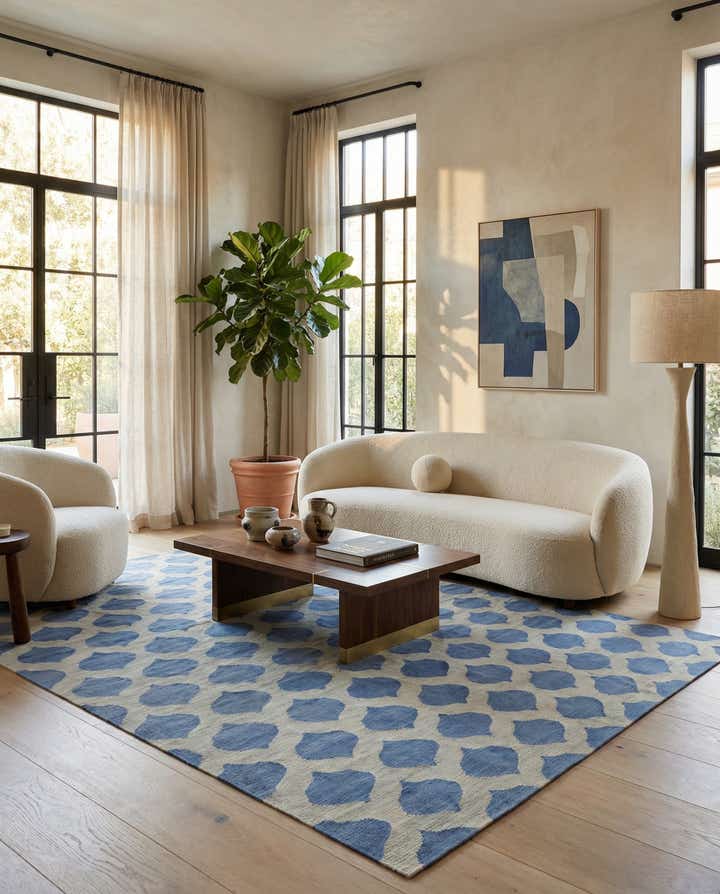 8' 3 x 10' Hand Woven Kilim Modern Wool Rug